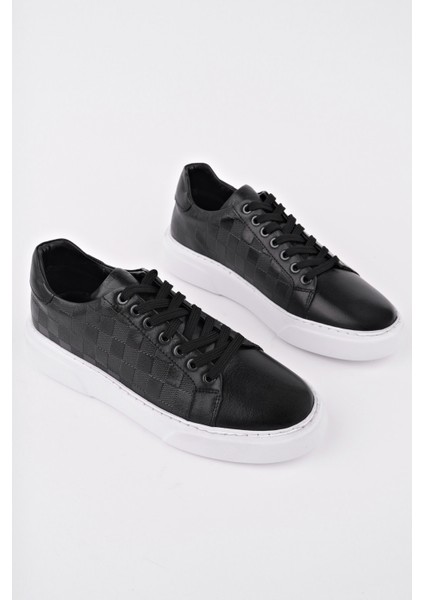 Morta Kalın Taban Bağcıklı Hakiki Deri Erkek Günlük Sneaker Spor Ayakkabı