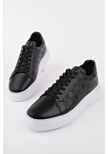 Morta Kalın Taban Bağcıklı Hakiki Deri Erkek Günlük Sneaker Spor Ayakkabı