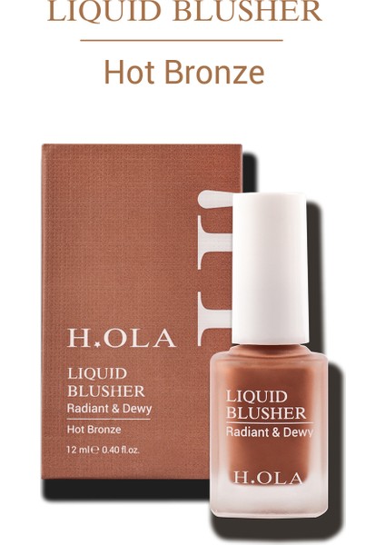 Likit Allık | Lıquıd Blusher Hot Bronze | Kalıcı Yüksek Pigmentli Nemlendirici | Hot Bronze