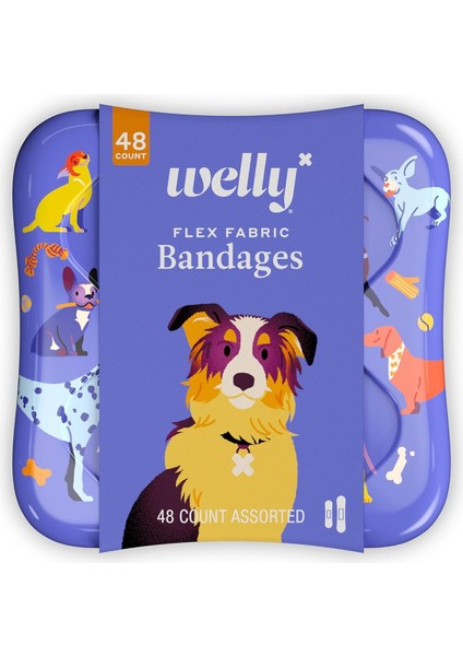 Karışık Ölçülerde Renkli Yara Bandı 48 Adet
