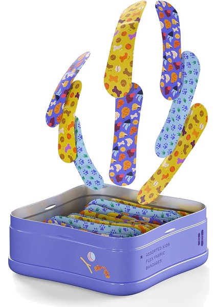 Karışık Ölçülerde Renkli Yara Bandı 48 Adet modelleri