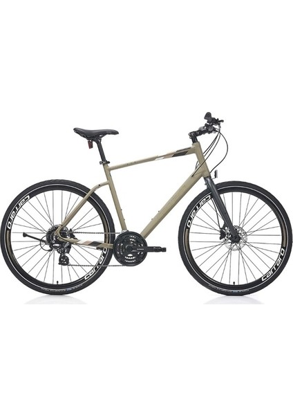 Sportive 324 28 Jant 24 Vites 44 cm Hidrolik Disk Fren Şehir Bisikleti-Mat Haki Yeşil