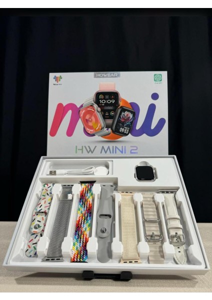 Watch 9 HW Mini 2 Uzay Gri – 41MM Akıllı Saat, Sesli Görüşmeli, Android-iPhone & Huawei Uyumlu 8-10