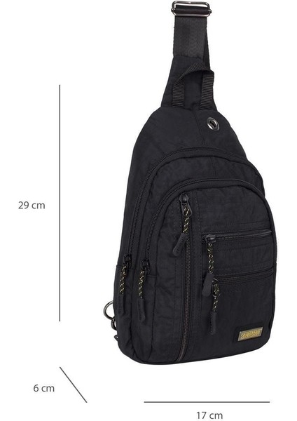 Siyah Hafif Su Geçirmez 8 Gözlü Omuz Çantası, Usb ve Kablo Çıkışlı, Günlük Kullanım fiyatları