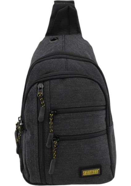 Siyah Hafif Su Geçirmez 8 Gözlü Omuz Çantası, Usb ve Kablo Çıkışlı, Günlük Kullanım modelleri