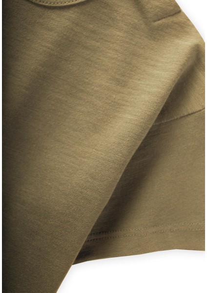 Basic Bebe T-Shırt 0-3 Yaş Olive