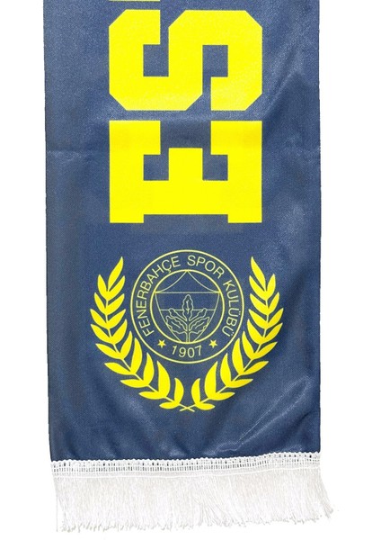 Orijinal Lisanslı Established 1907 Fenerbahçe Saten Şal Atkı