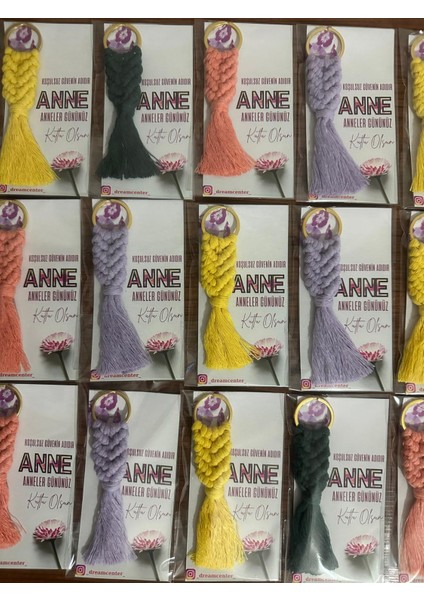 100'lü Makrome Anahtarlık Düğün,nişan,kına,parti,doğum Günü,mevlüt Hatırası Hediyelik Anahtarlık fırsatları