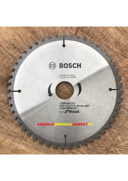 Ahşap Kesme Testeresi 190MM Sunta Mdf Kesme Testeresi 48DİŞ