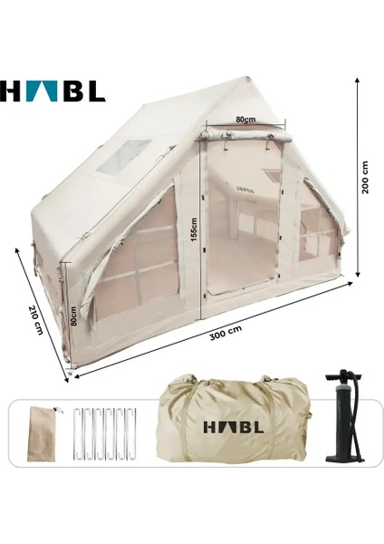 6 Kişilik 6.3m2 Su,rüzgar ve Kar Geçirmez 420D Oxford Kumaşlı 4 Mevsim Şişme Çadır 300*210*200CM fiyatları