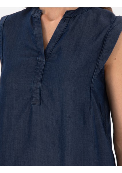 Kadın Indigo A Kesim Jean Elbise 50306783-VR028