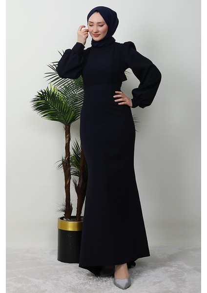 Lavin Krep Elbise Koyu Lacivert fiyatları