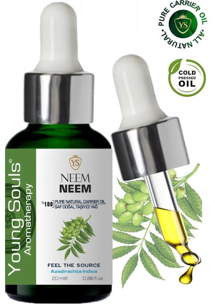 Aromatherapy Neem Carrier Oil Neem Bitkisel Taşıyıcı Yağ 20 ml
