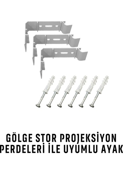Projeksiyon Perdesi Için Duvar ve Tavana Uyumlu Özel Ayak
