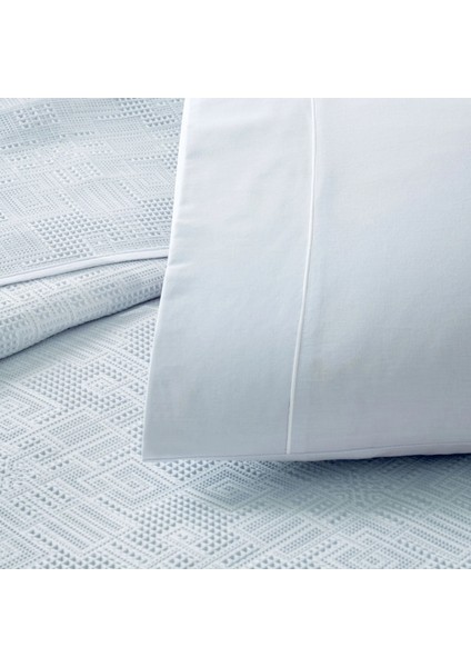 Jakar Desen Tek Kişilik Pamuklu Pike Takımı Vignes Mavi fiyatları