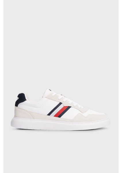 Deri Süet Detaylı Logolu Sneaker Ayakkabı Erkek Ayakkabı FM0FM04889 0k6