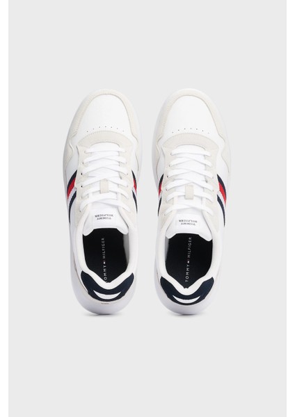 Deri Süet Detaylı Logolu Sneaker Ayakkabı Erkek Ayakkabı FM0FM04889 0k6 fırsatları