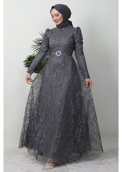 Nilda Simli Abiye Bordo fırsatları