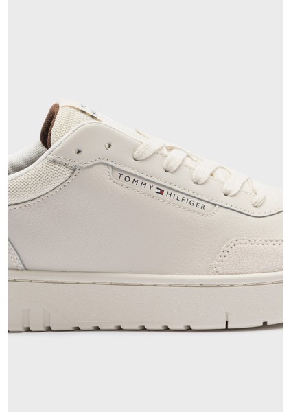 Deri Karışımlı Logolu Sneaker Ayakkabı Erkek Ayakkabı FM0FM05467 Af3