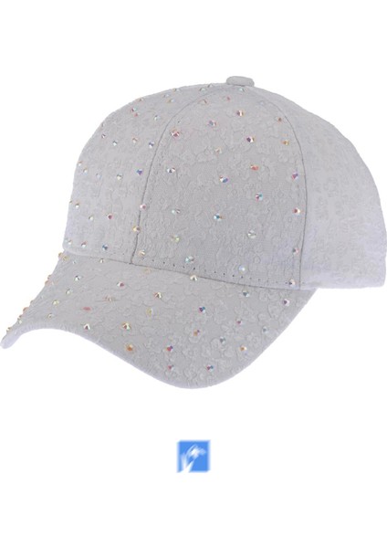 Kadın Güpürlü Taşlı Şapka ( 57-58 cm )