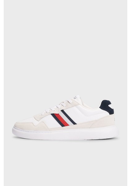 Deri Süet Detaylı Logolu Sneaker Ayakkabı Erkek Ayakkabı FM0FM04889 0k6