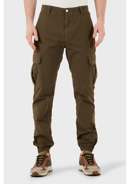 Pamuk Slim Fit Normal Bel Lastikli Paça Kargo Pantolon Erkek Pantolon DM0DM20284 M12