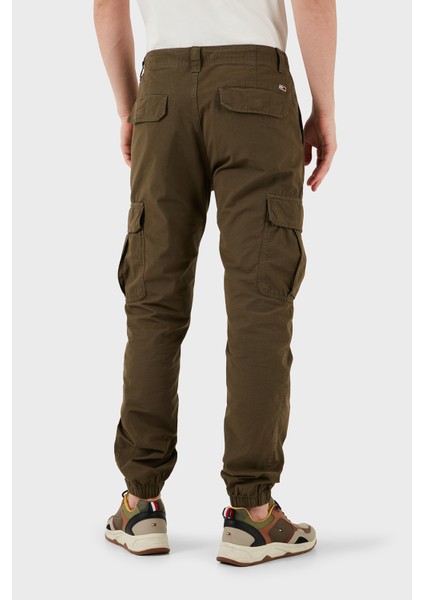 Pamuk Slim Fit Normal Bel Lastikli Paça Kargo Pantolon Erkek Pantolon DM0DM20284 M12
