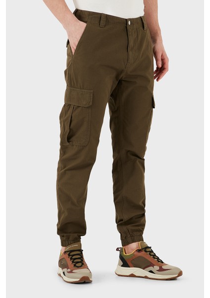 Pamuk Slim Fit Normal Bel Lastikli Paça Kargo Pantolon Erkek Pantolon DM0DM20284 M12