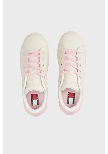 Tommy Jeans Platform Deri Sneaker Ayakkabı Bayan Ayakkabı EN0EN02518 Tıo modelleri