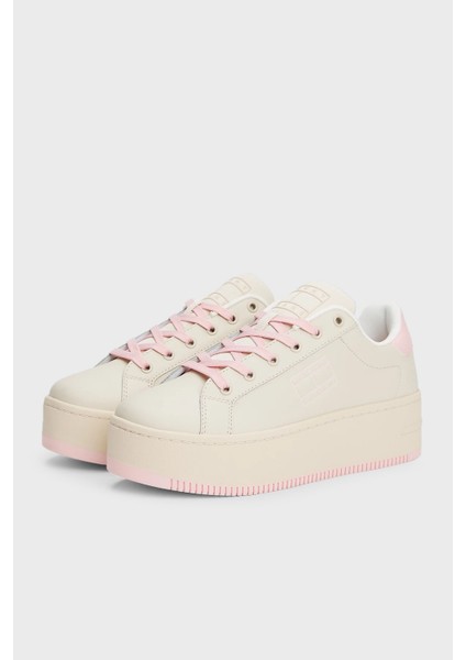 Tommy Jeans Platform Deri Sneaker Ayakkabı Bayan Ayakkabı EN0EN02518 Tıo fırsatları
