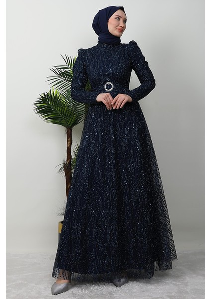 Nilda Simli Abiye Bordo modelleri