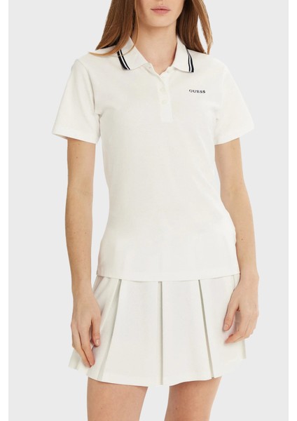 Amaryllis Pamuklu Slim Fit Polo Yaka T Shirt V5GP06KCOK1 Bayan Polo Yaka T Shirt V5GP06 Kcok1 G011