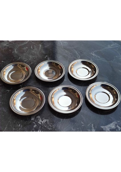 Çelik Çay Tabak Sade Model 0,60 Kalınlık Kahveci