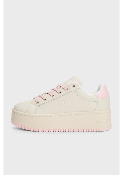 Tommy Jeans Platform Deri Sneaker Ayakkabı Bayan Ayakkabı EN0EN02518 Tıo fiyatları