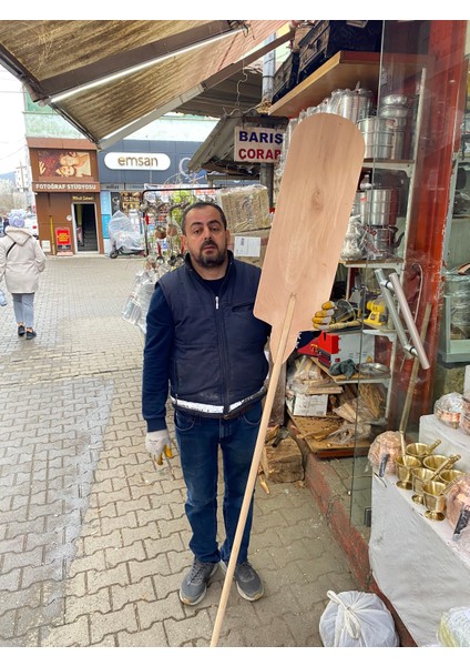 Ahşap Pide Lahmacun Pizza ve Hamur Fırın Küreği 25X85X210 cm