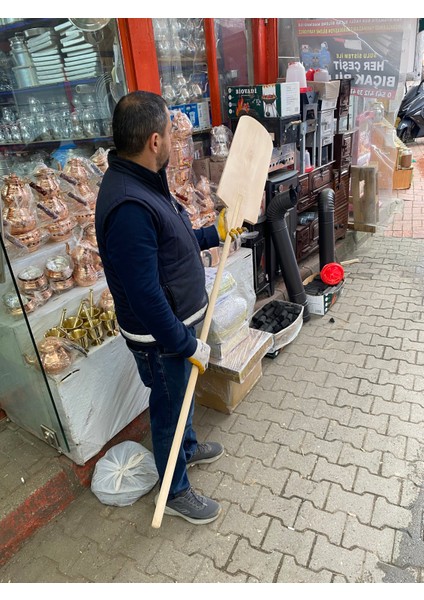 Ahşap Pide Lahmacun Pizza ve Hamur Fırın Küreği 25X85X210 cm