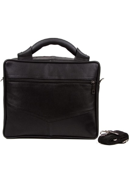 Şık erkek el ve omuz çantası, büyük boy, hakiki deri, siyah renk, kullanışlı tasarım fırsatları