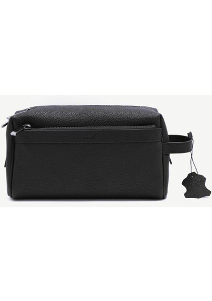 Erkek Hakiki Deri Siyah El Çantası Büyük Boy S2ET0210