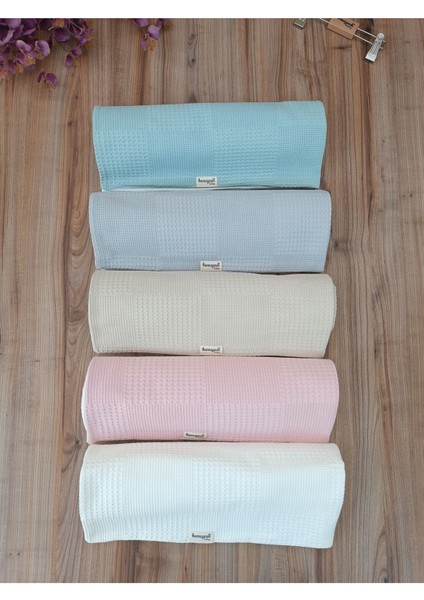 Kız Erkek Bebek Battaniyesi Pike %100 Pamuklu Doğal Organik Uyku Çift Taraflı Örtü 86X86CM