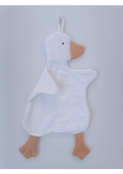 Sevimli Ördek Bebek & Çoçuk Havlu Banyo El Yüz Havlusu - Temizlik Kuruluma Bezi / Uyku Arkadaşı