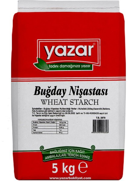 5 Kg- Yazar Buğday Nişastası