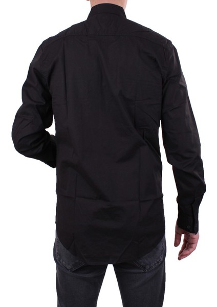 DMG23-118783 Beyaz Poplin Günlük Normal Kalıp Uzun Kol Erkek Gömlek fırsatları