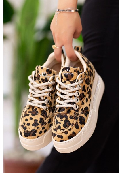 Gizli Ökçe Kendir Bağcık Taban Taşlı Gizli Topuk Deri Tozu Ortopedik Hafif Kadın Spor Ayakkabı