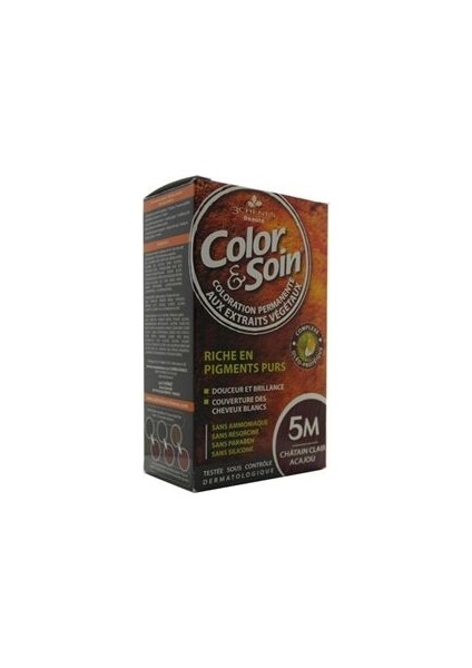 Color And Soin Saç Boyası 5m Açık Maun Kestanesi
