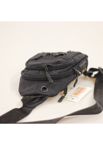Şık Siyah Erkek Bel Çantası, Rahat ve Kullanışlı Tekstil Tasarımı modelleri