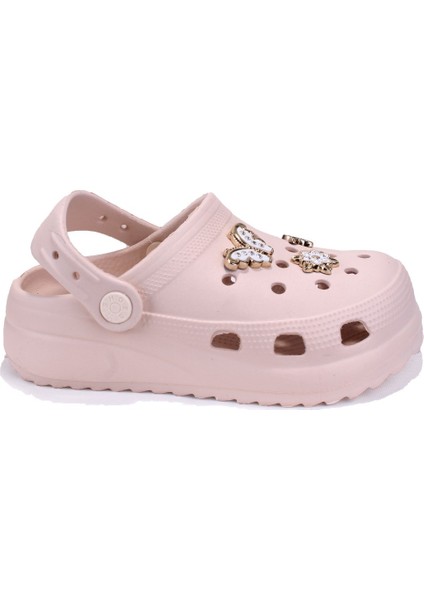 DJA75-205 Ekru Taşlı Ortopedik Günlük Kız Çocuk Cross Spor Terlik fiyatları