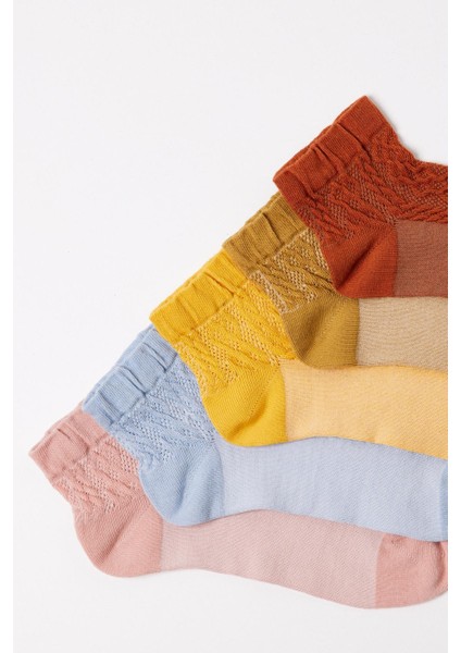 Kadın 5'li Paket Patik Çorap Çok Renkli fiyatları