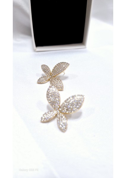 Kadın Çiçek Zirkontaşlı Küpe fiyatları