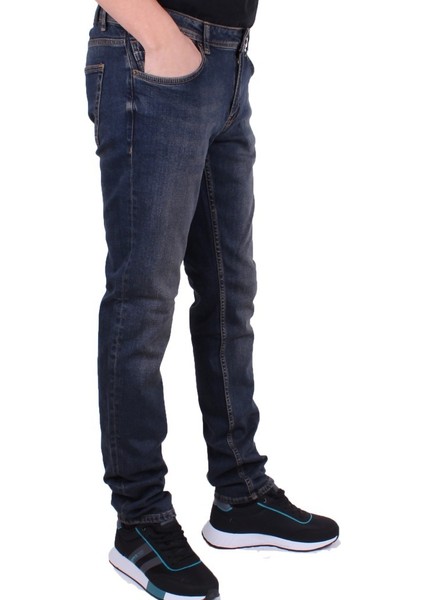 Twister Panama 758-01 Lacivert Düşük Bel Dar Paça Erkek Jeans Pantolon