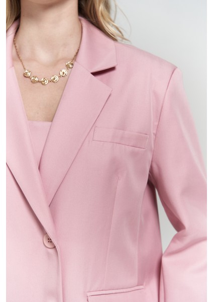 Mai Clara Pembe Blazer
